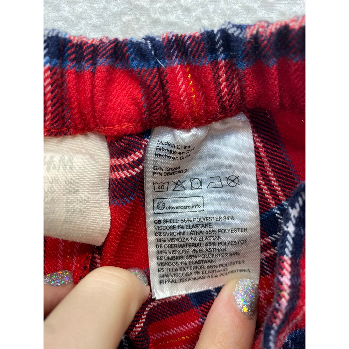 Baby H&M Red Plaid Shorts #5424