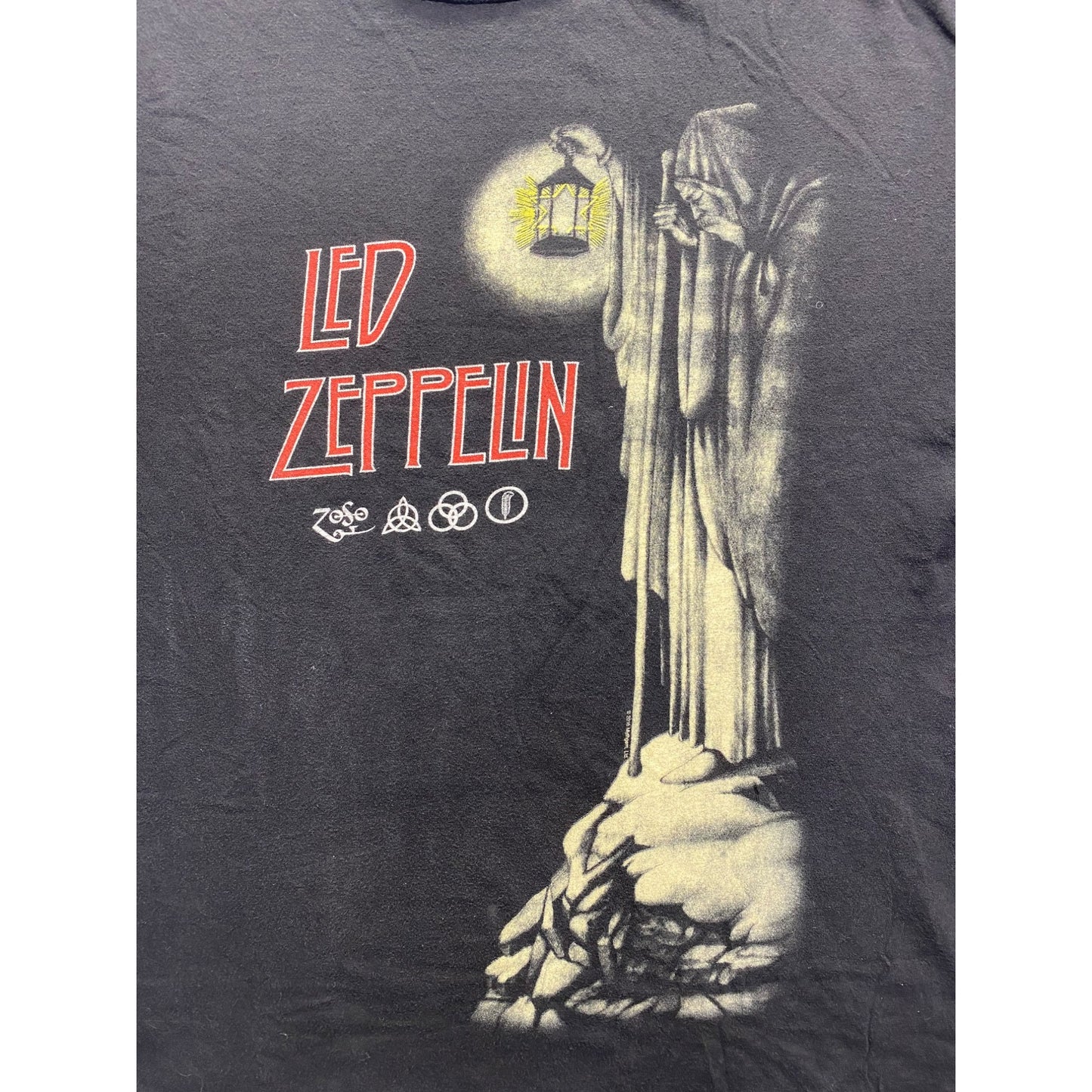 Led Zeppelin Official Licensed Black T-Shirt L #5869