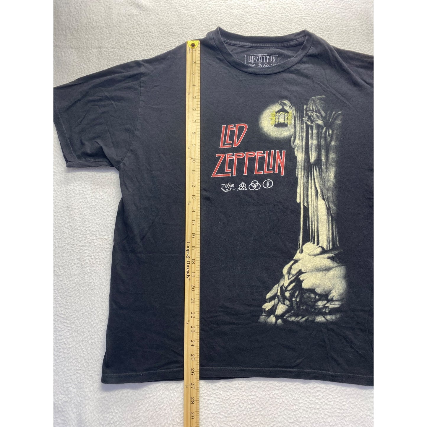 Led Zeppelin Official Licensed Black T-Shirt L #5869