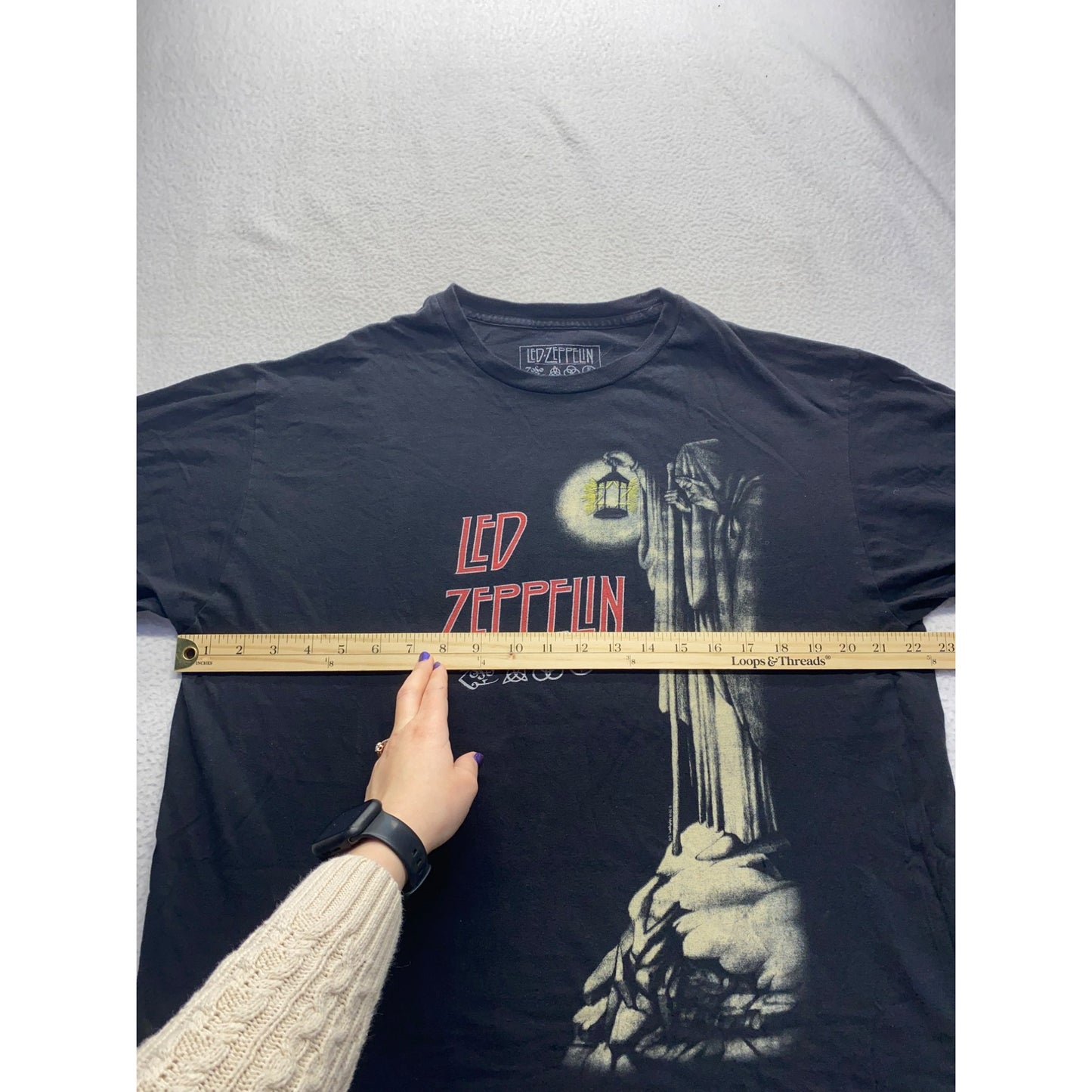 Led Zeppelin Official Licensed Black T-Shirt L #5869