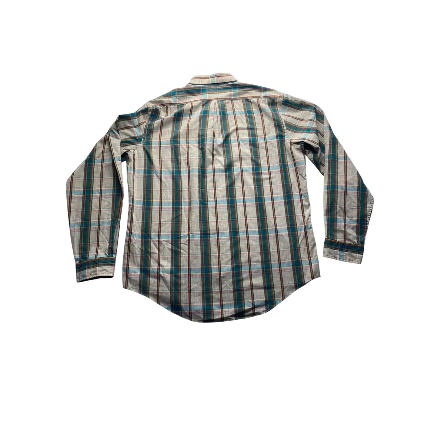 Vintage Cacharel Mens Long Sleeve Plaid Shirt #5892