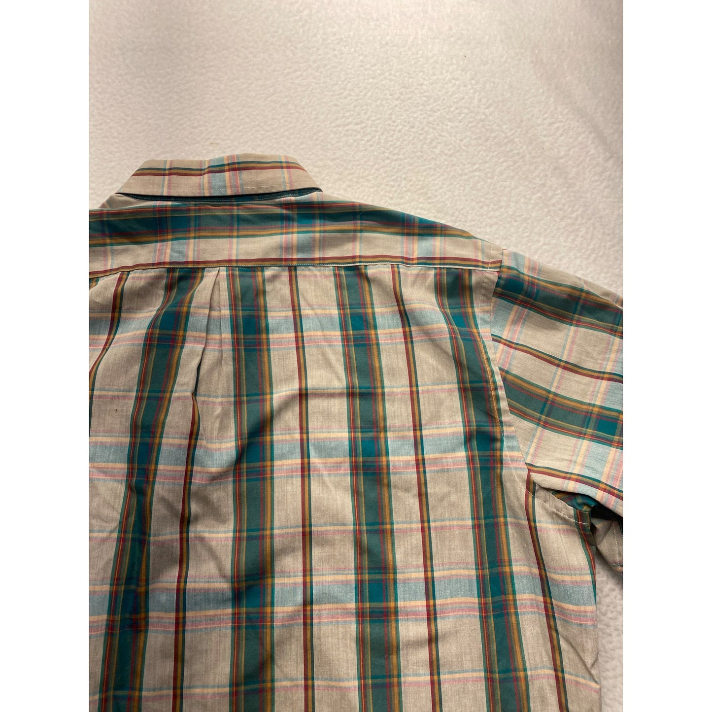 Vintage Cacharel Mens Long Sleeve Plaid Shirt #5892