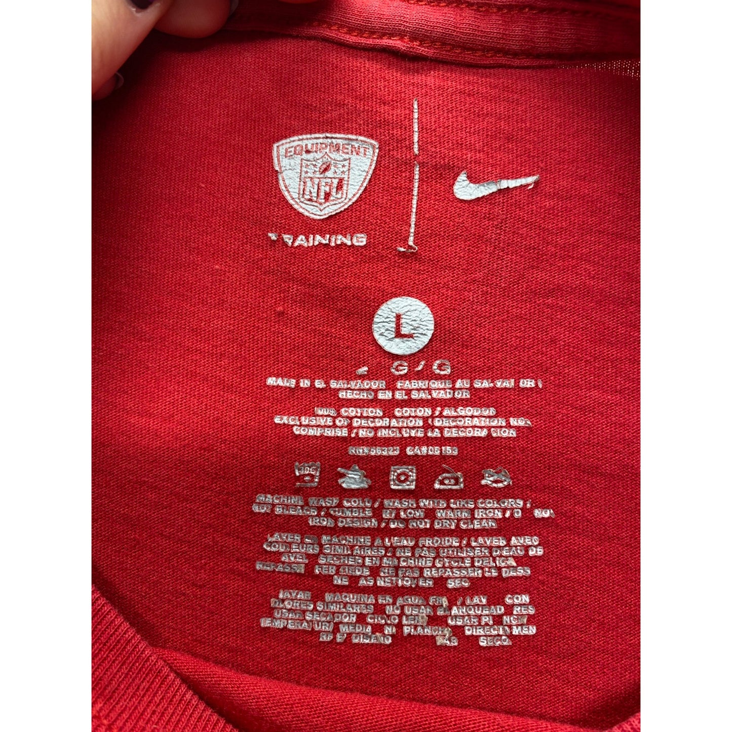 San Francisco 49ers Red NFL Football T-Shirt Nike #7306