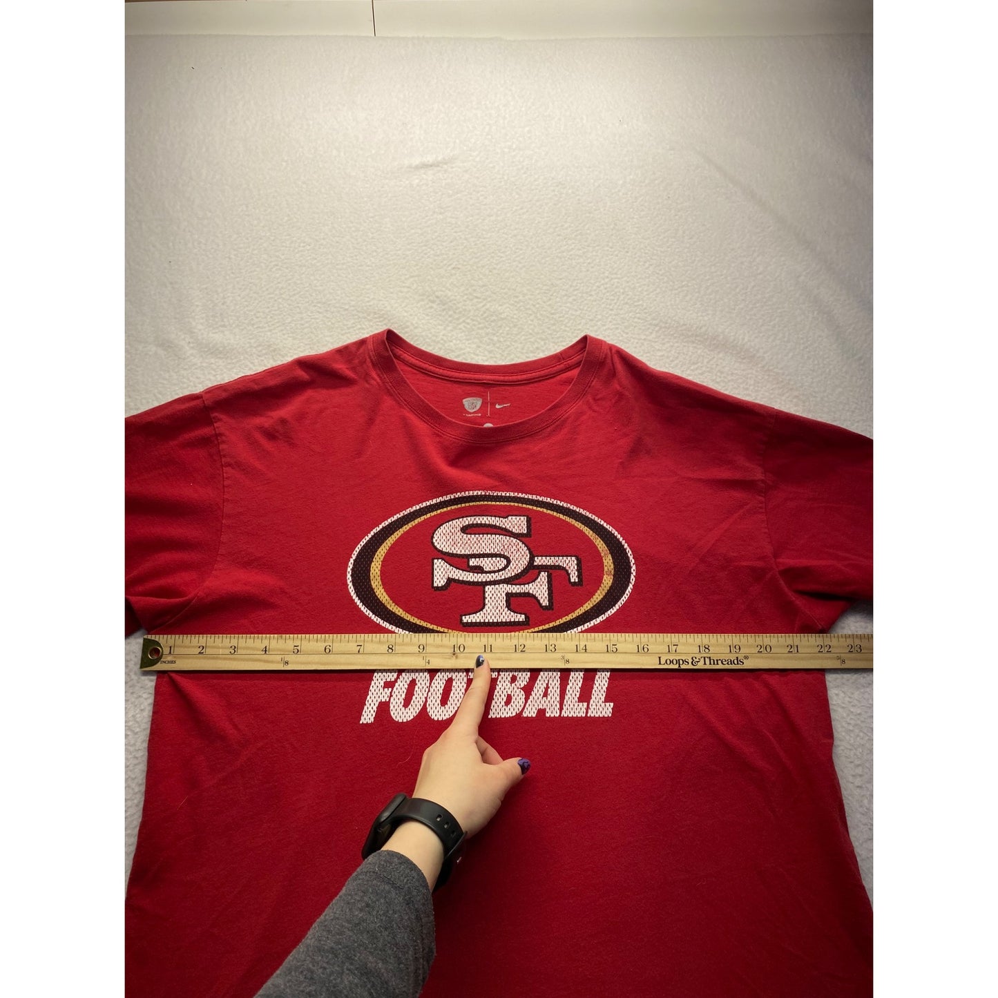 San Francisco 49ers Red NFL Football T-Shirt Nike #7306