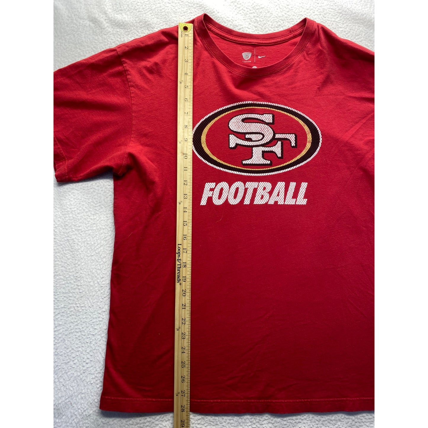 San Francisco 49ers Red NFL Football T-Shirt Nike #7306