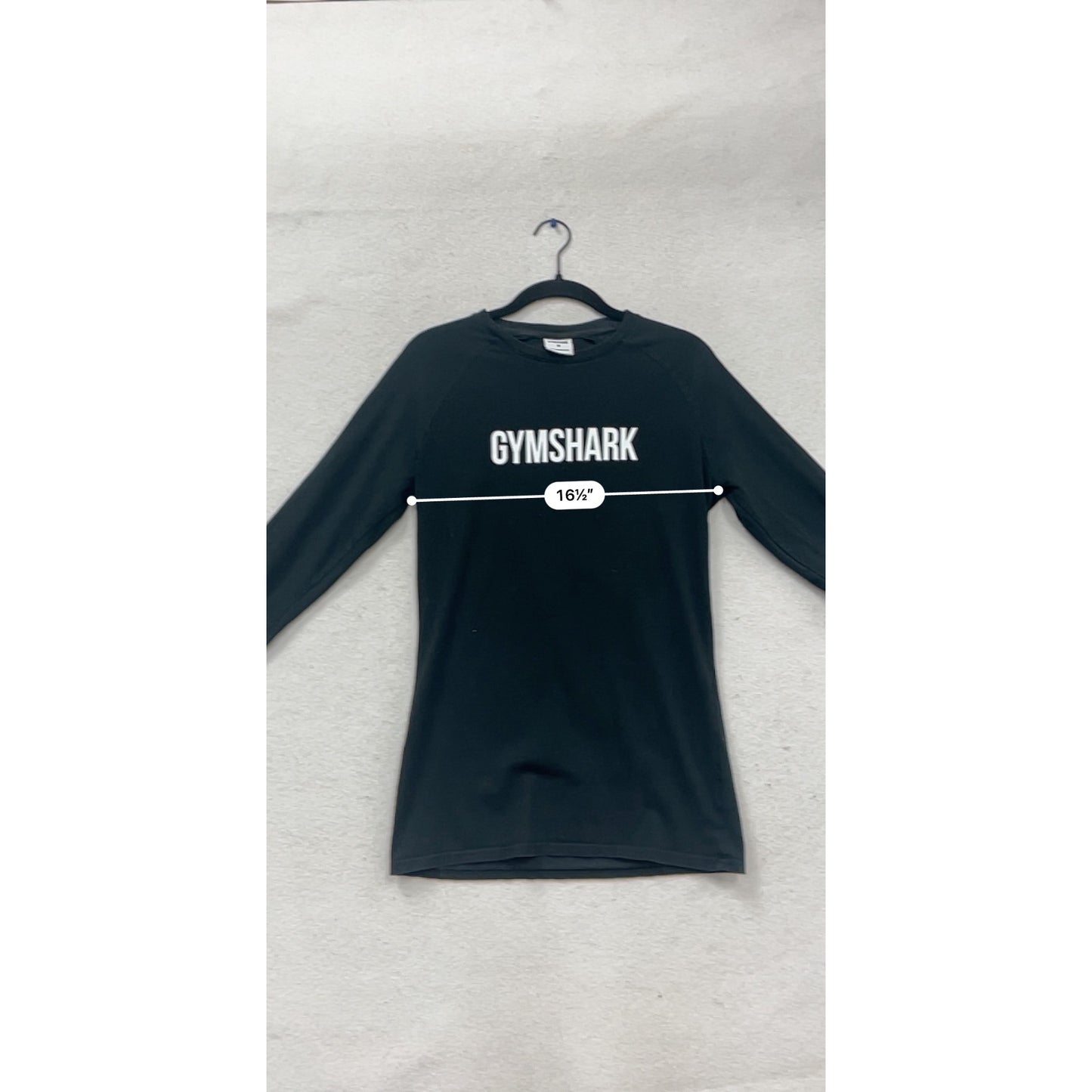 Gymshark Black Long Sleeve Performance Shirt M #529A