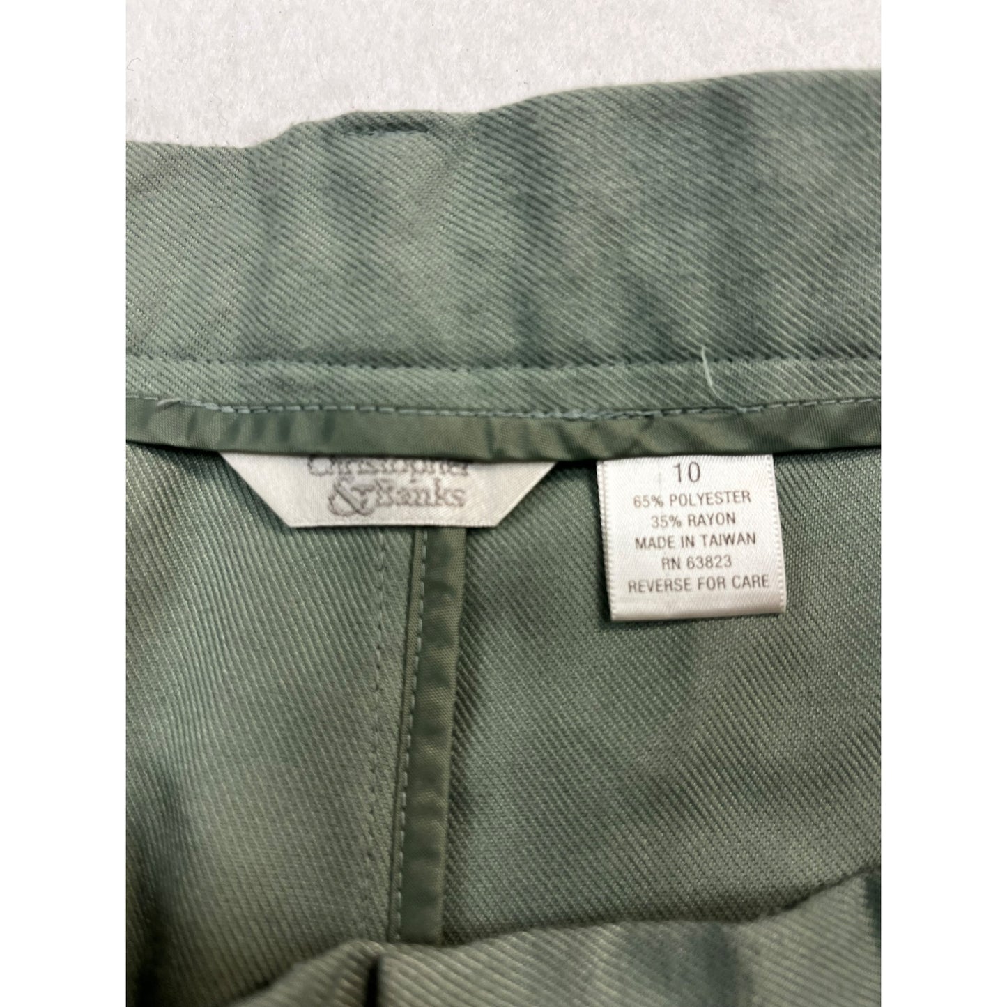 Women’s Christopher & Banks Sage Green Trousers #2566