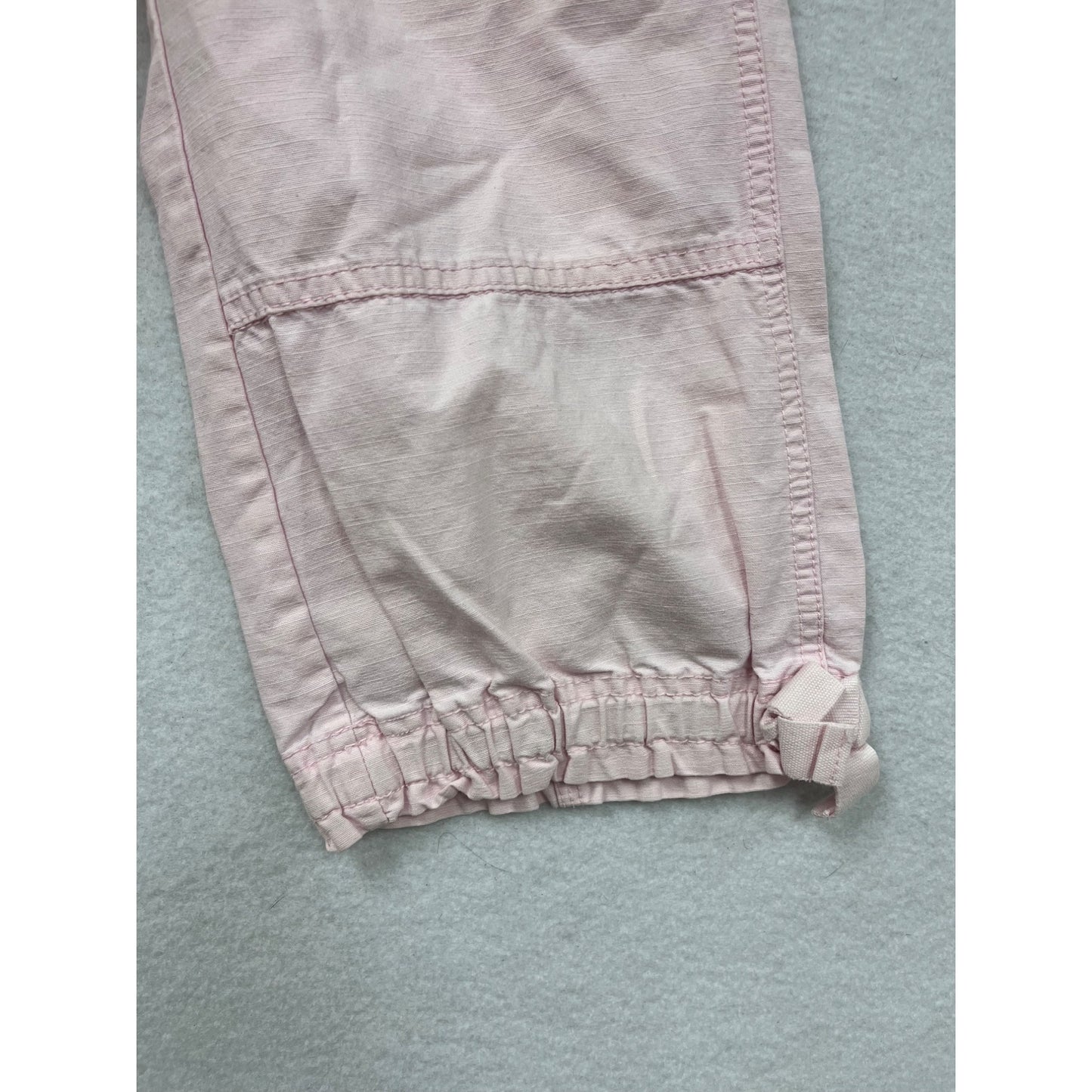 Girls Pink GAP Kids Cotton Cropped Pants With Elastic Cuffs & Back Pockets Size 10 #6707