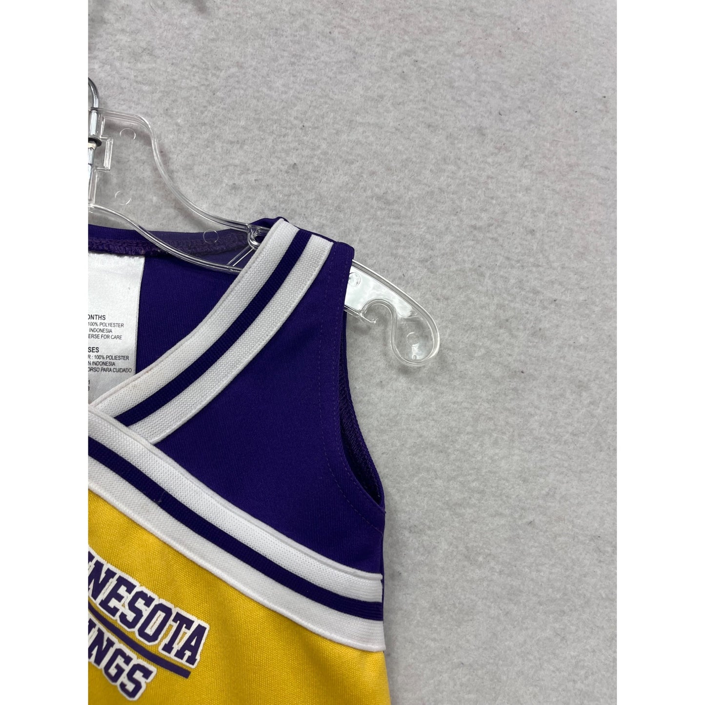 Minnesota Vikings Baby Cheerleader Dress Purple & Gold #747A