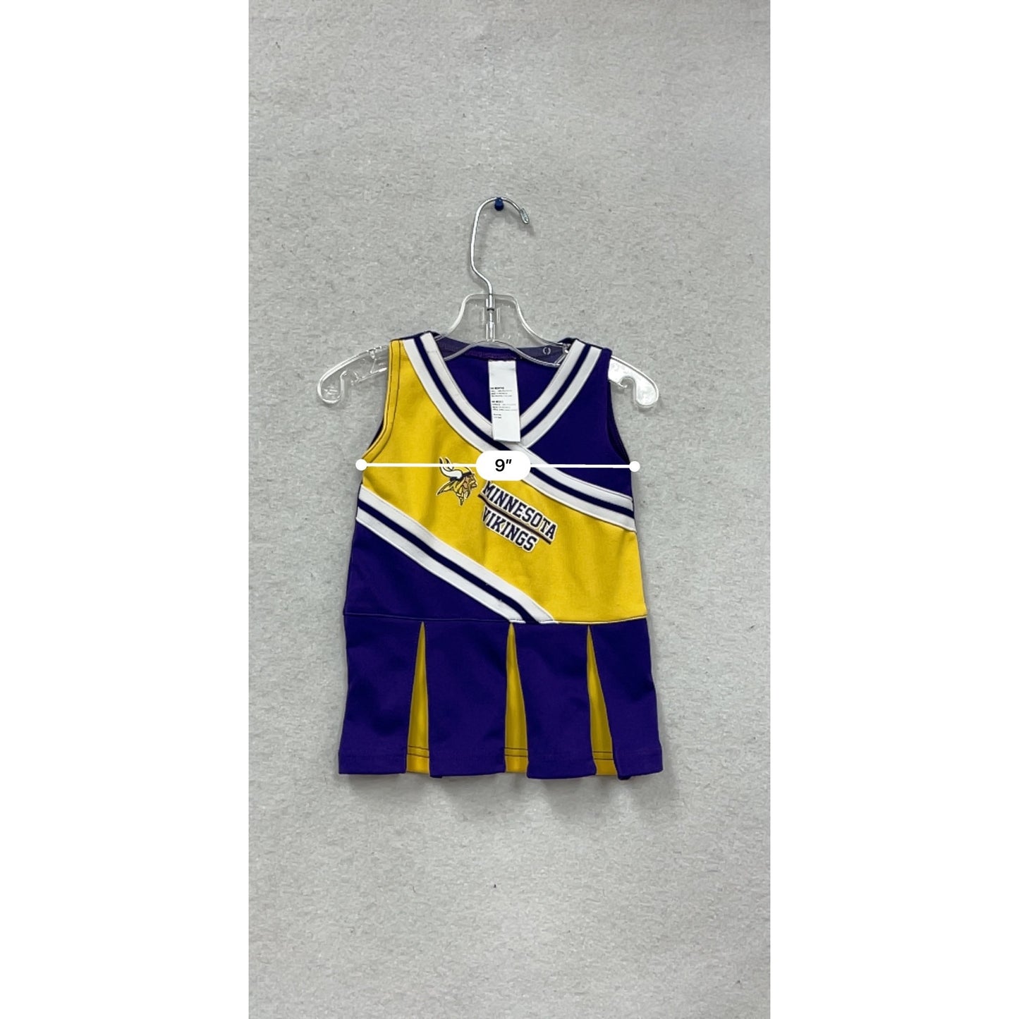 Minnesota Vikings Baby Cheerleader Dress Purple & Gold #747A