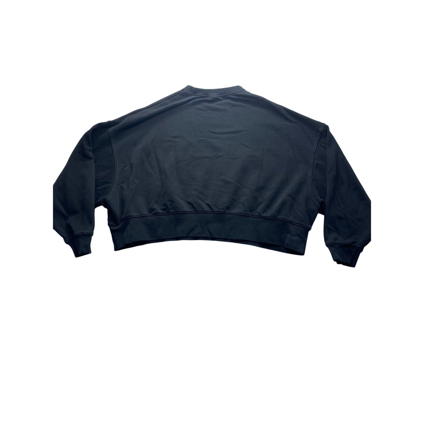 Nike Womens Black Cropped Sweatshirt Size L #7150