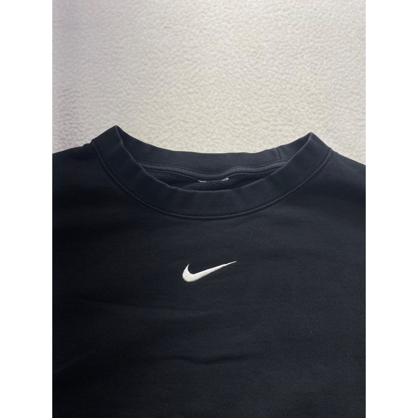 Nike Womens Black Cropped Sweatshirt Size L #7150
