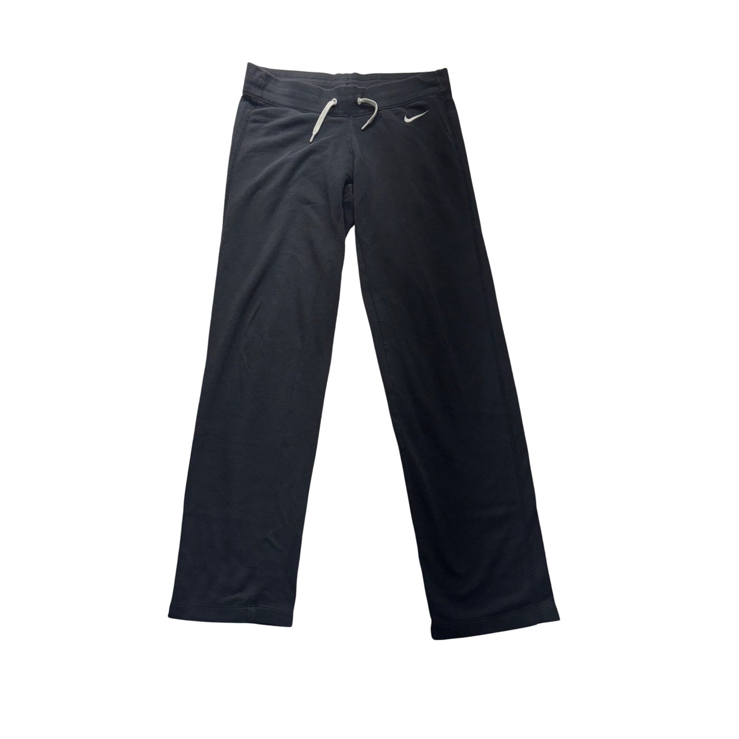 Nike Womens Black Sweatpants Size S With Drawstring Waist & Logo #7585