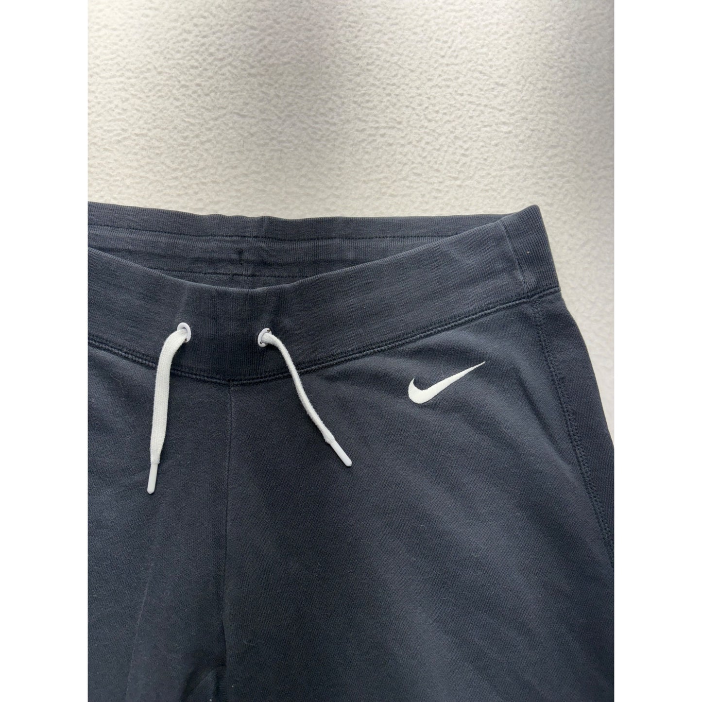 Nike Womens Black Sweatpants Size S With Drawstring Waist & Logo #7585