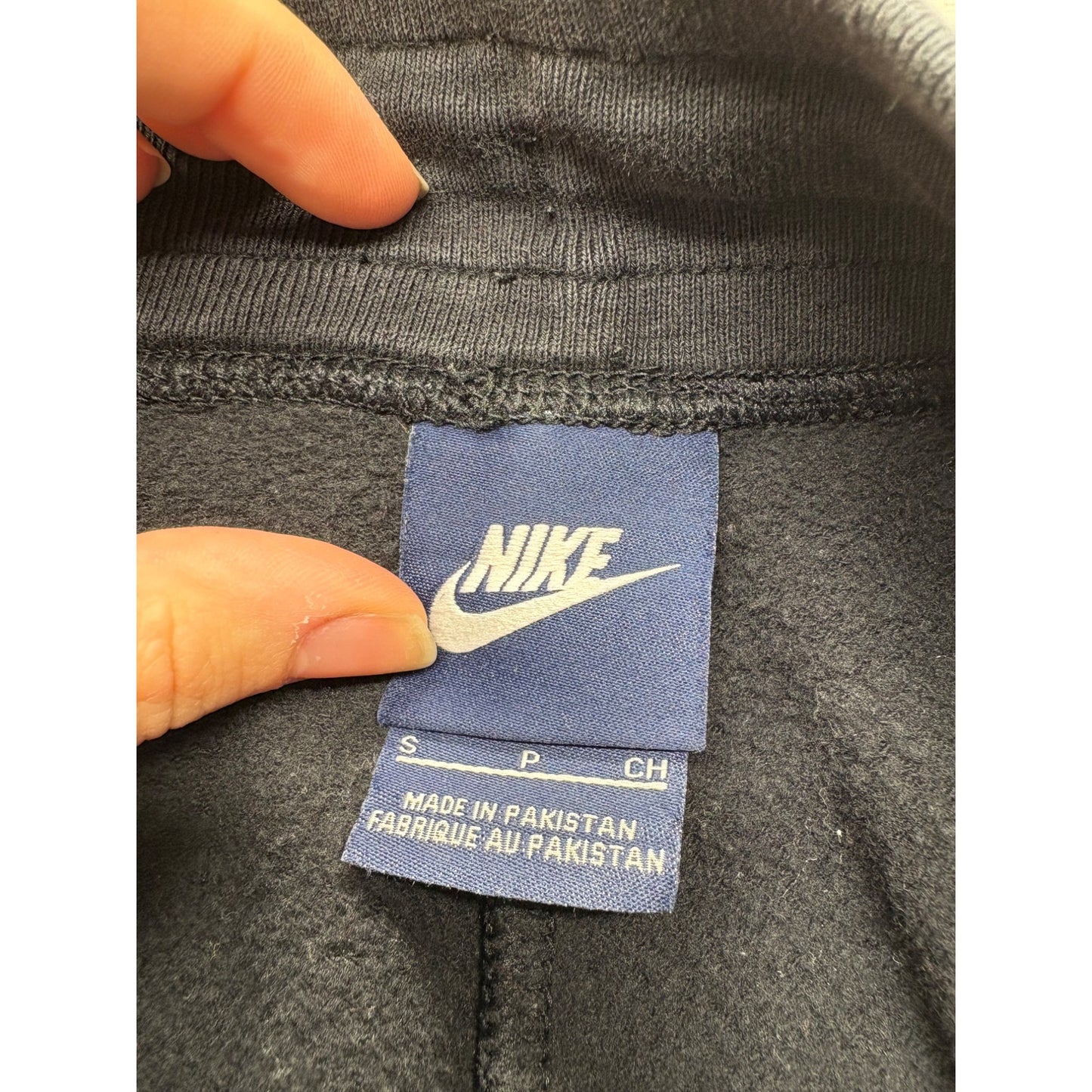 Nike Womens Black Sweatpants Size S With Drawstring Waist & Logo #7585