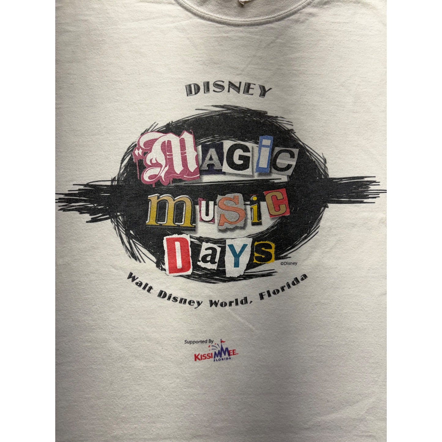 Disney Magic Music Days Vintage T-Shirt Walt Disney World #7492