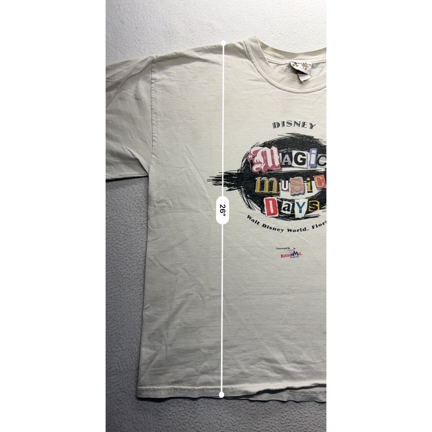 Disney Magic Music Days Vintage T-Shirt Walt Disney World #7492