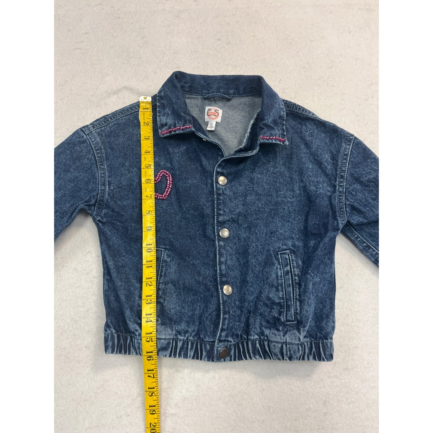 Girls Beaded Jean Jacket