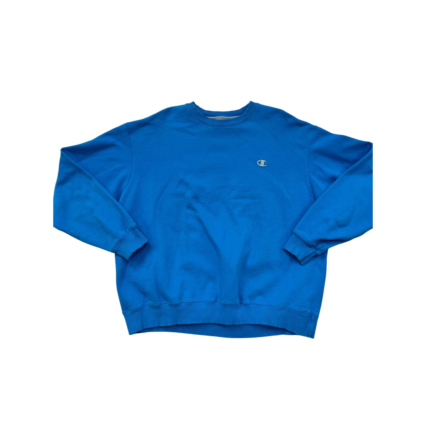 Men’s Champion Eco Blue Crewneck Sweatshirt 2XL #6246