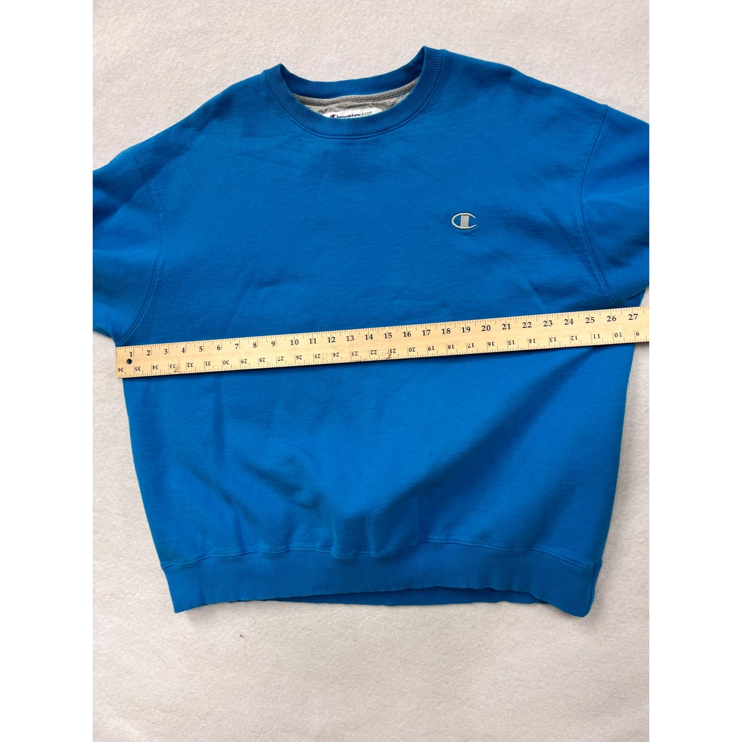 Men’s Champion Eco Blue Crewneck Sweatshirt 2XL #6246