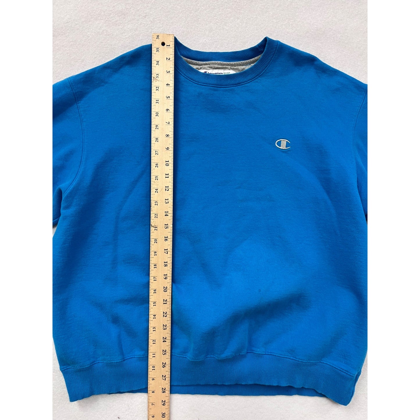 Men’s Champion Eco Blue Crewneck Sweatshirt 2XL #6246