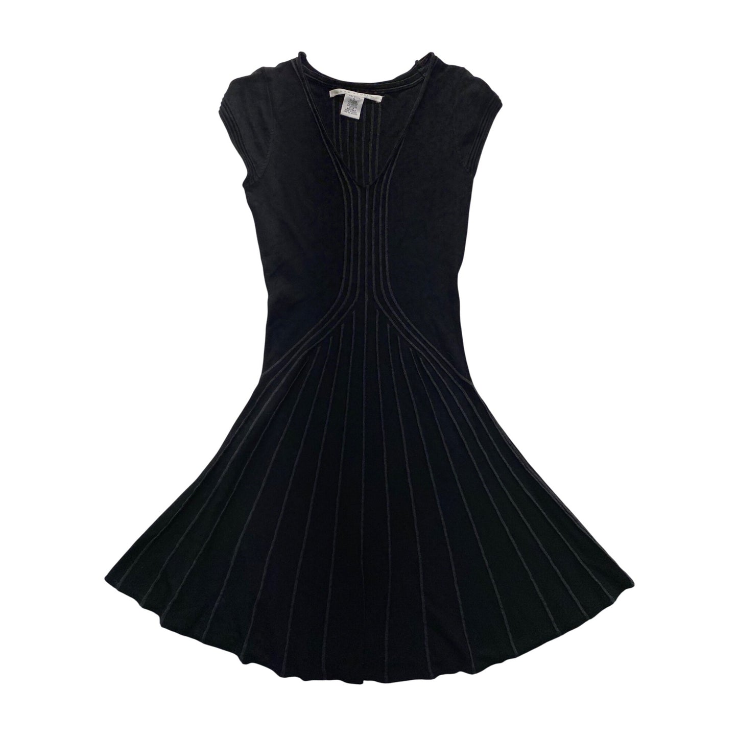 Max Studio Black Short Sleeve Knit Dress #7103