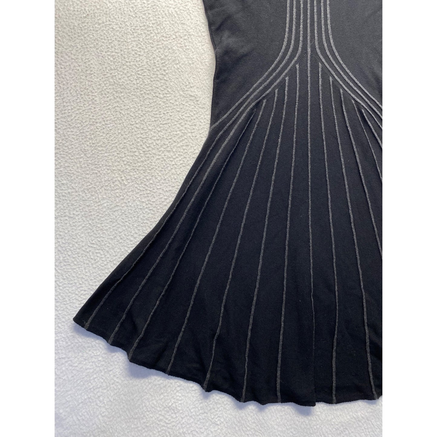 Max Studio Black Short Sleeve Knit Dress #7103