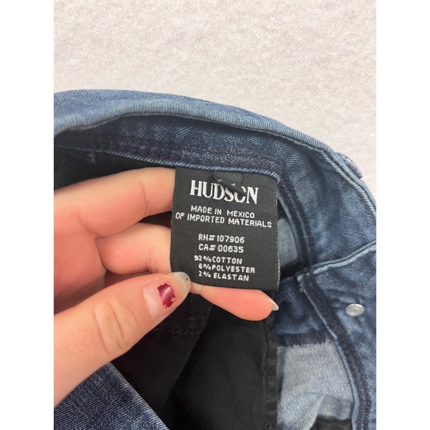 Hudson Women’s Size 6 Blue Denim Jeans #6388