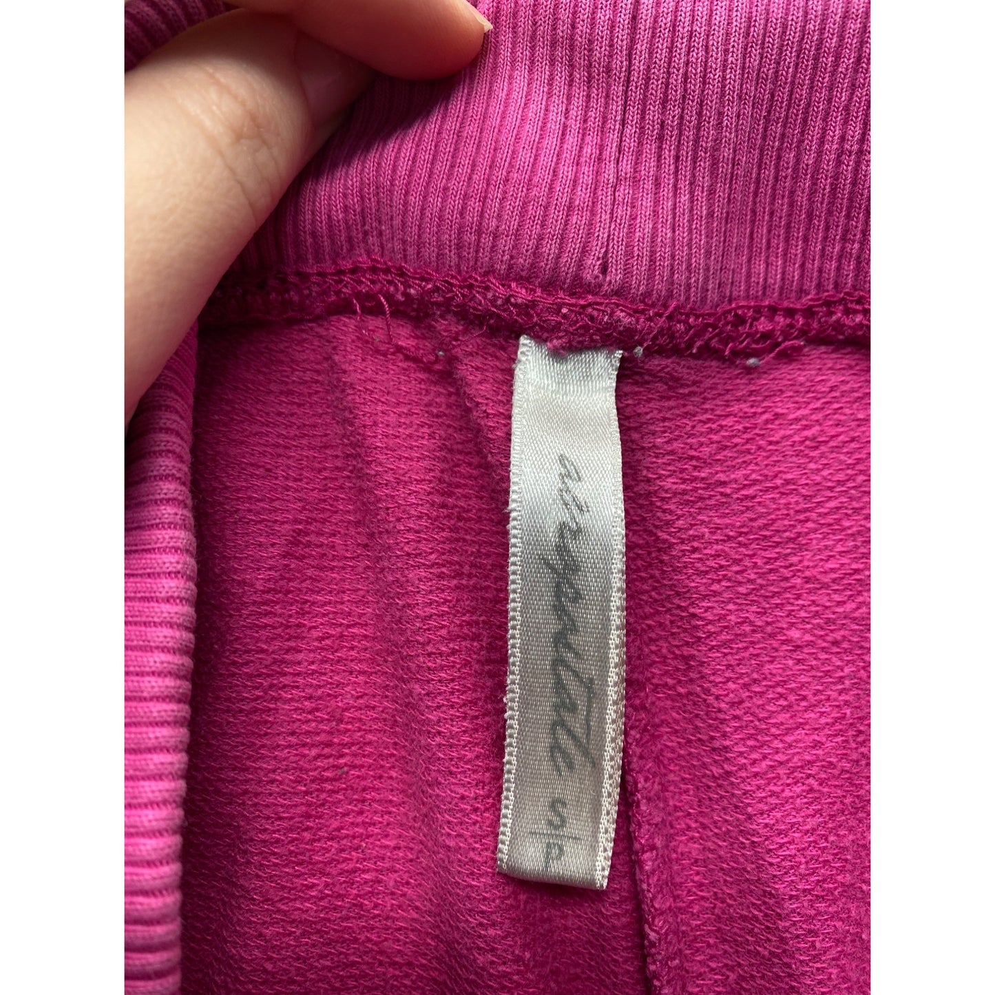 Aeropostale Womens Pink Capri Jogger Pants With Drawstring Waist & Palm Tree Print #7018