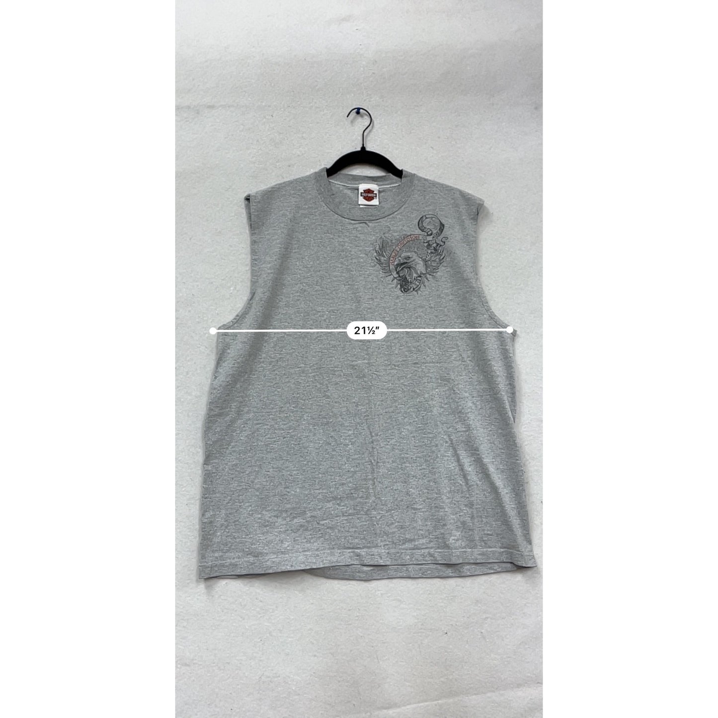 Harley-Davidson Sleeveless Shirt XL Gray #608A