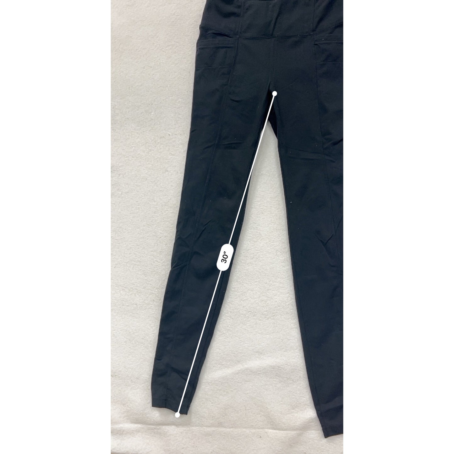 Athleta Womens Black Medium-Tall Nylon & Spandex Slim Fit Jeggings With Pockets #6885