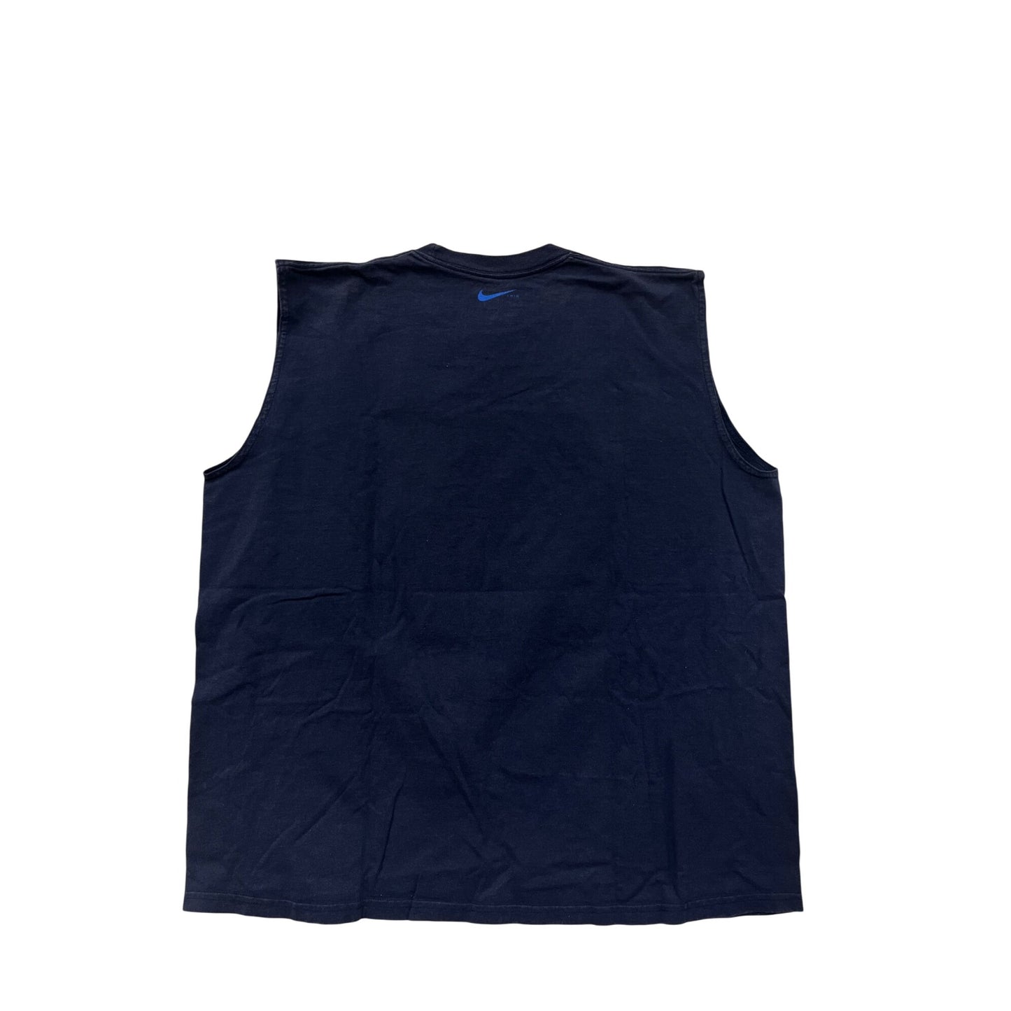 Nike Mens XL Navy Blue Sleeveless Graphic Tank Top #6526