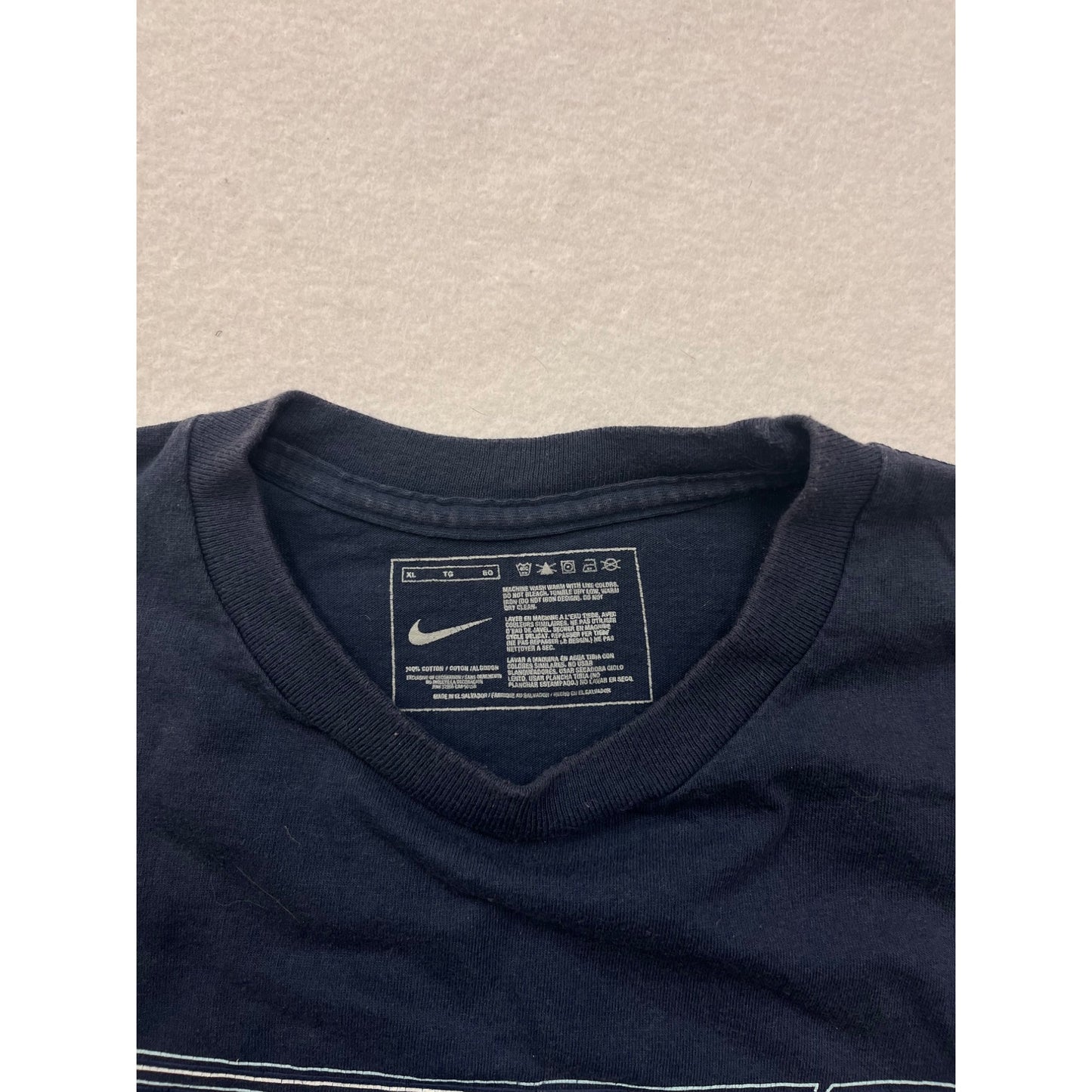 Nike Mens XL Navy Blue Sleeveless Graphic Tank Top #6526