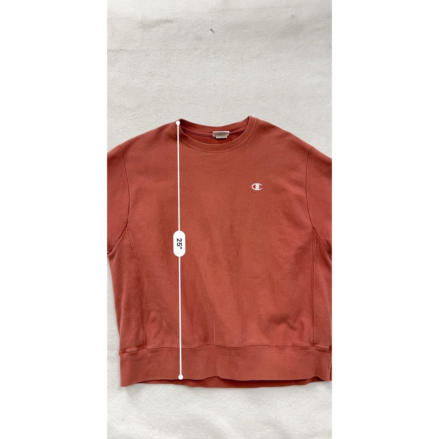 Vintage Champion Reverse Weave Crewneck Sweatshirt XL Rust Red #6579