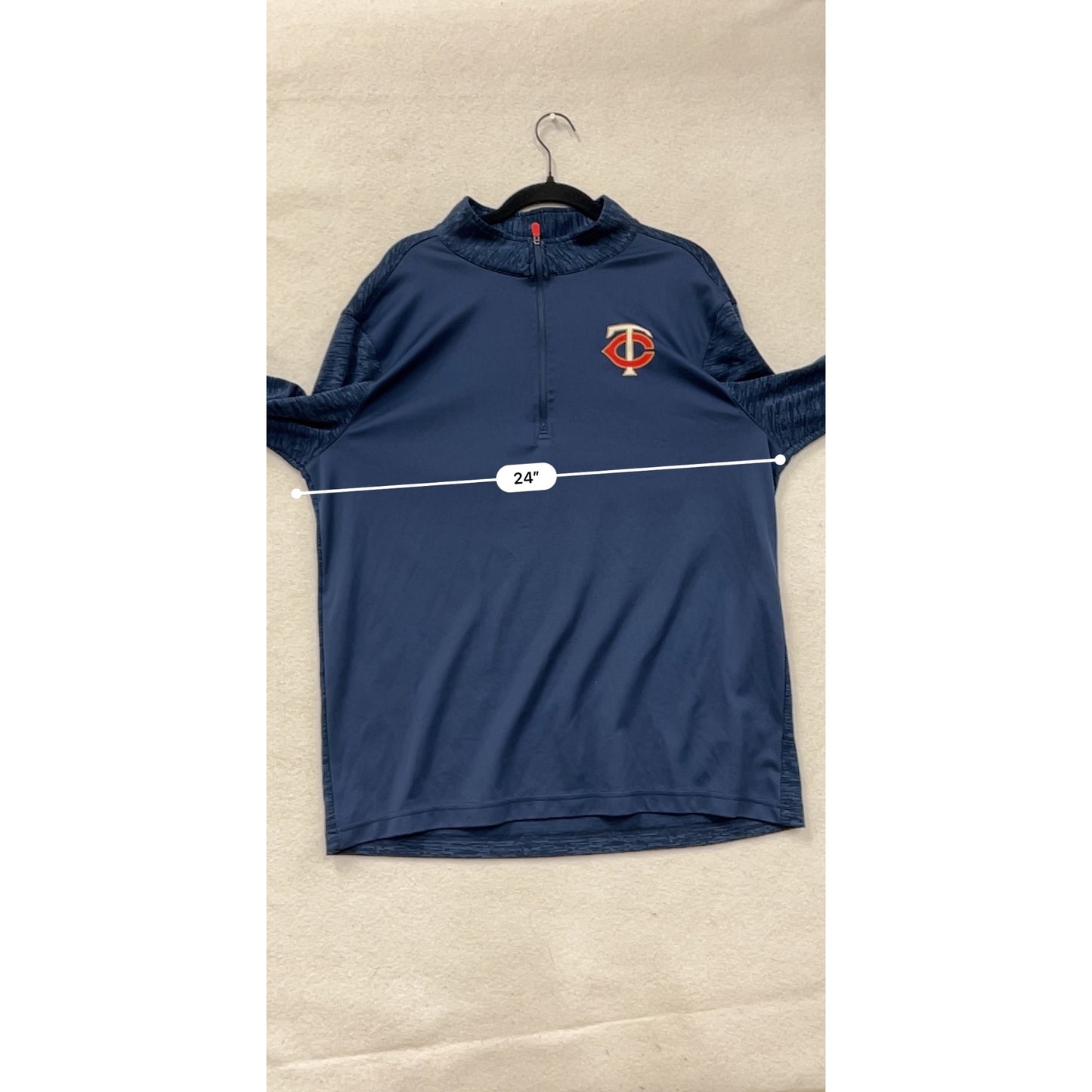 Minnesota Twins Majestic Pullover Long Sleeve Shirt XL #8760