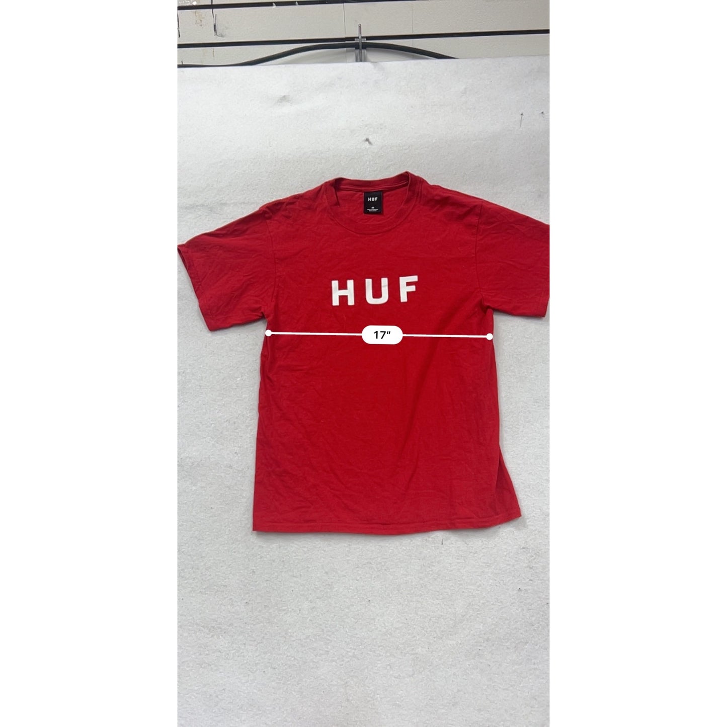 HUF Mens Red T-Shirt 100% Cotton #269A