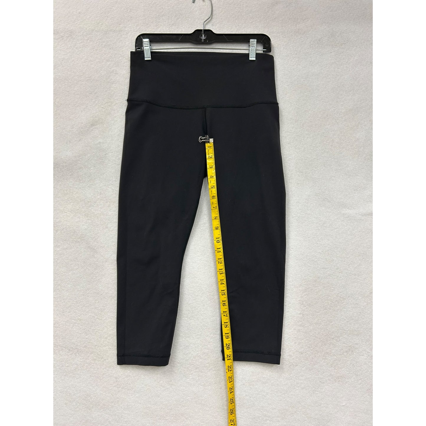 Lululemon Womens Black High-Waisted Cropped Leggings #6120