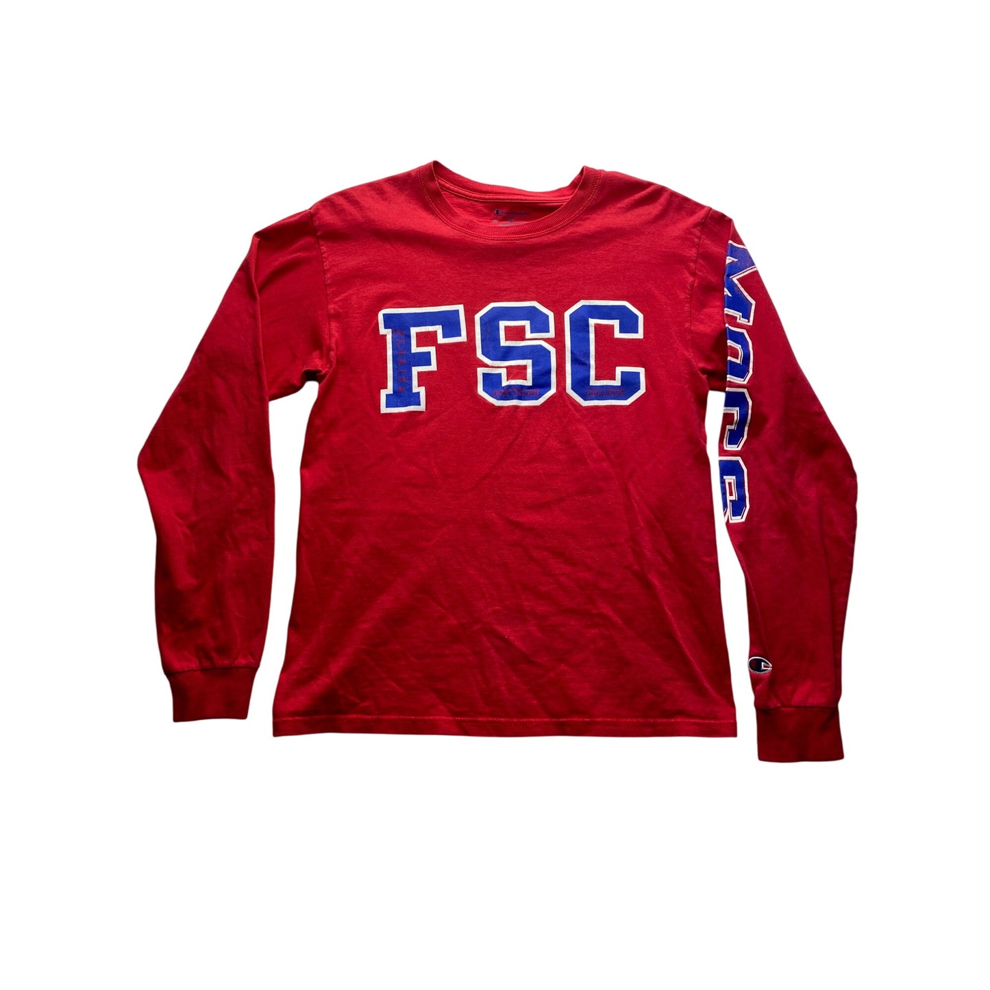 Champion Red FSC Long Sleeve Shirt Florida Southern College #7198