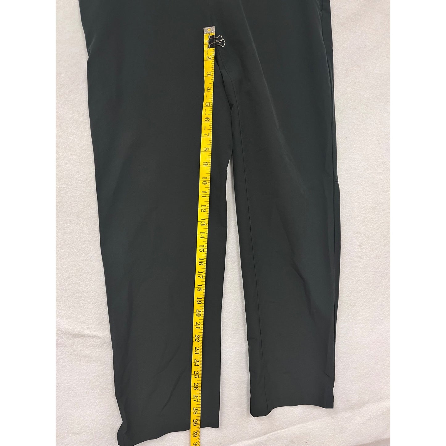 Nike Womens Black Athletic Pants M Polyester & Spandex Stretch Fit #6568