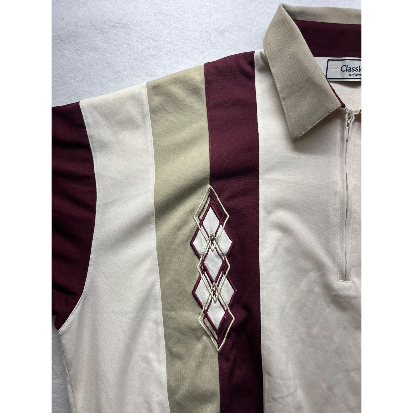 Men’s Vintage Classics By Palmland Quarter Zip Polo Shirt #2971