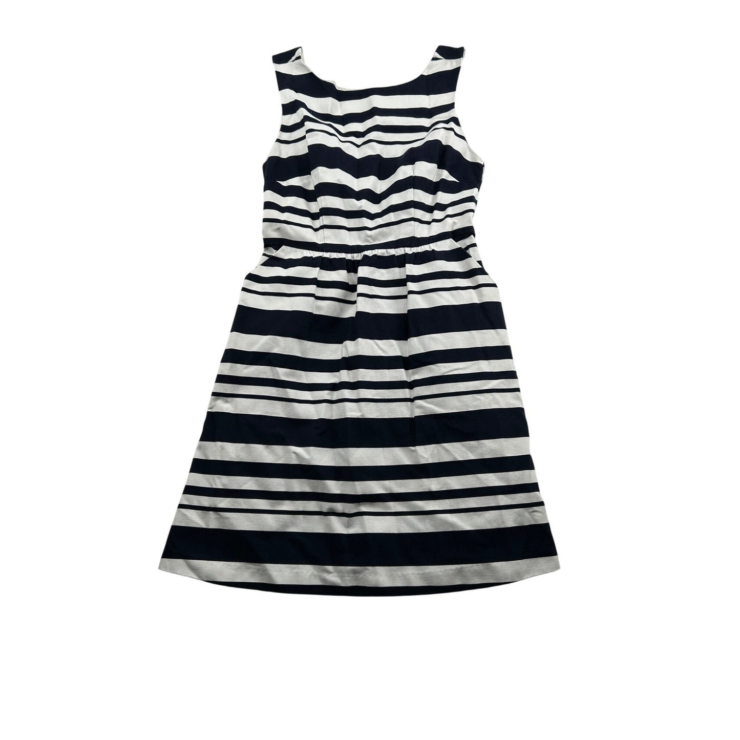 The Limited Navy & White Striped Sleeveless A-Line Dress #6471