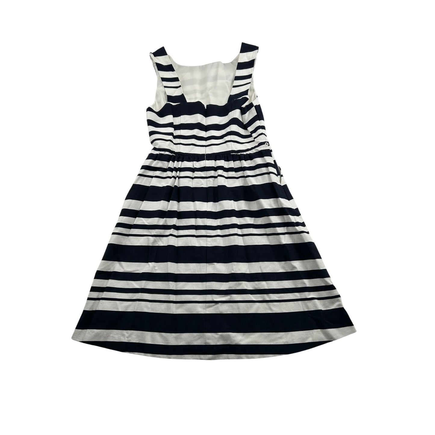 The Limited Navy & White Striped Sleeveless A-Line Dress #6471