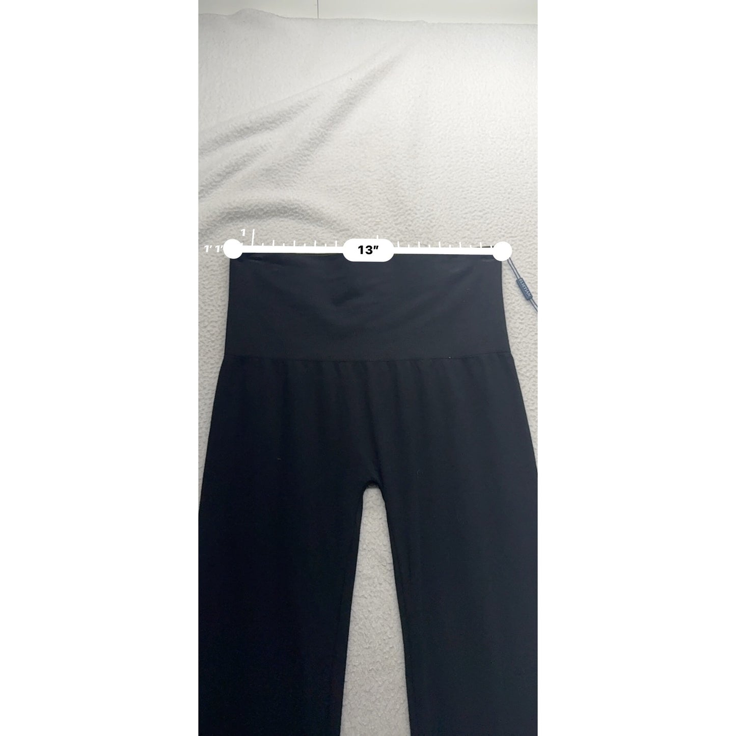 Elitarian High-Waist Black Stretch Leggings One Size #9910