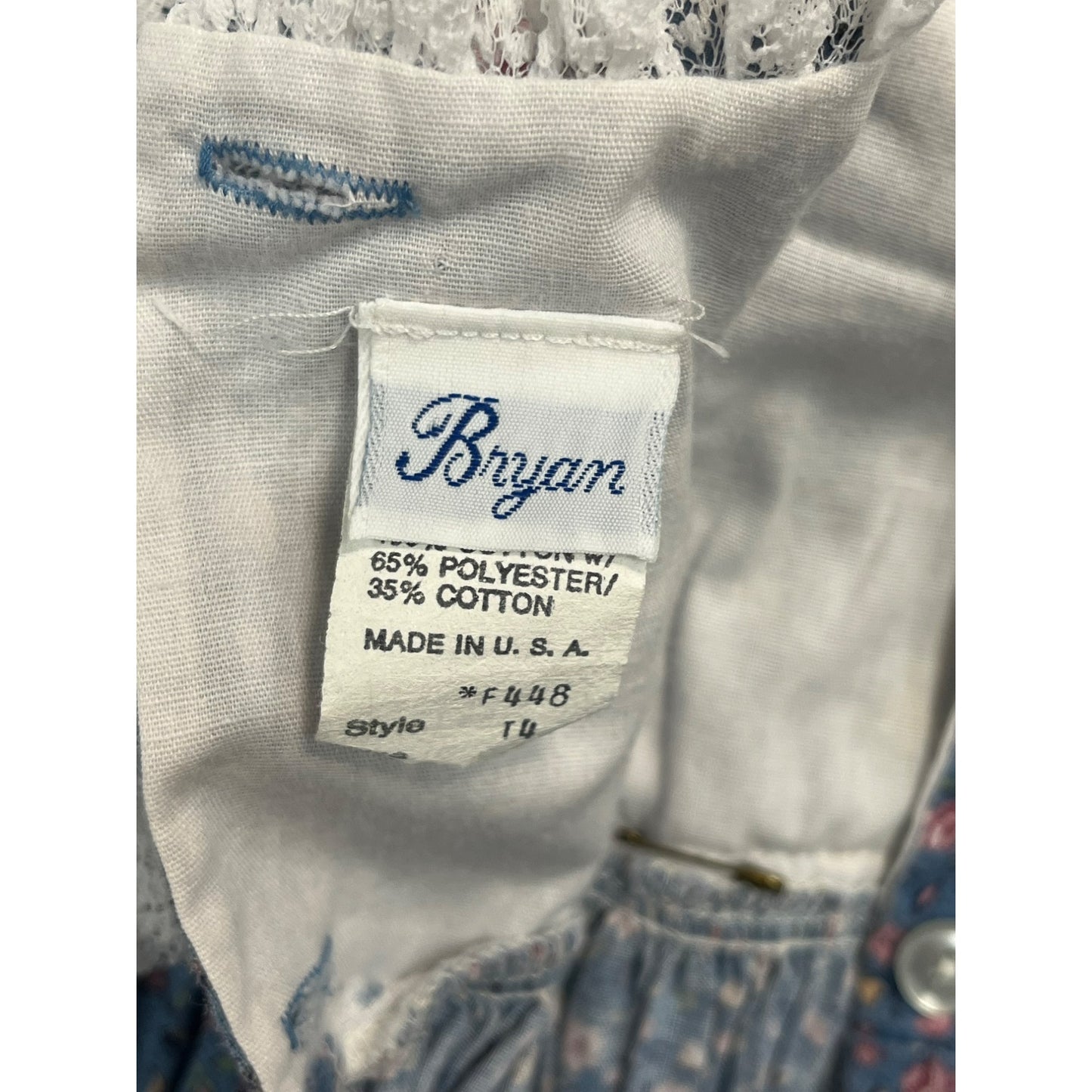 Baby Girls Vintage Bryan Micro Floral Dress #2385
