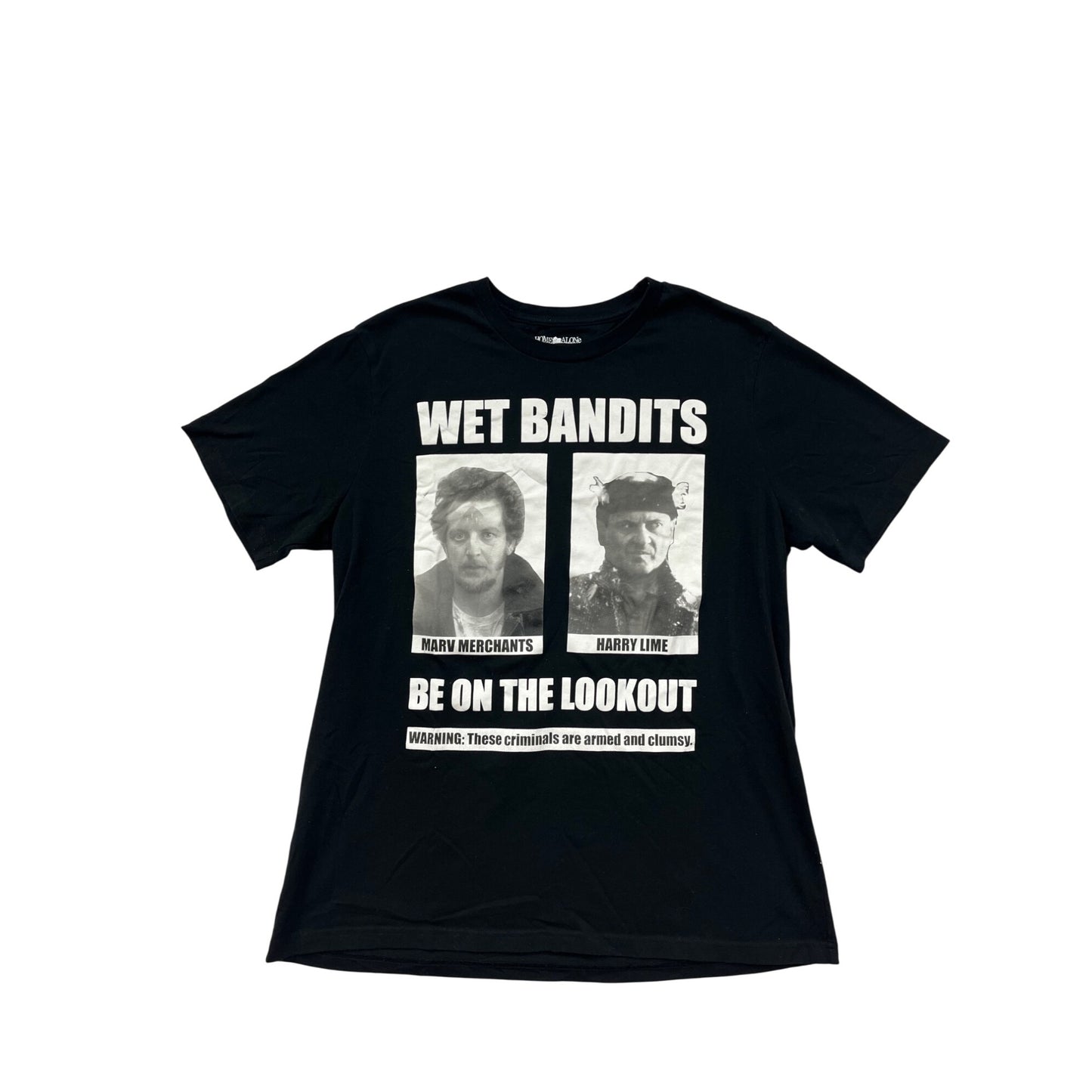 Home Alone Wet Bandits Graphic T-Shirt XL Black #6841