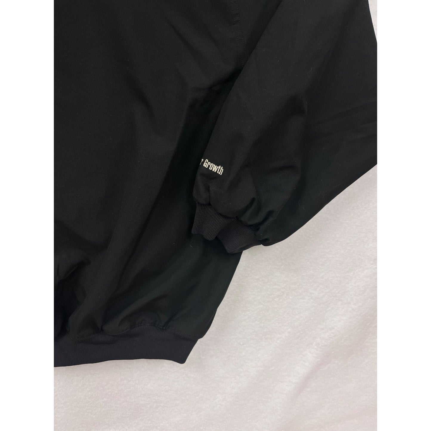 John Deere Credit Black Pullover Windbreaker Mens 2XL By Tri-Mountain #6530