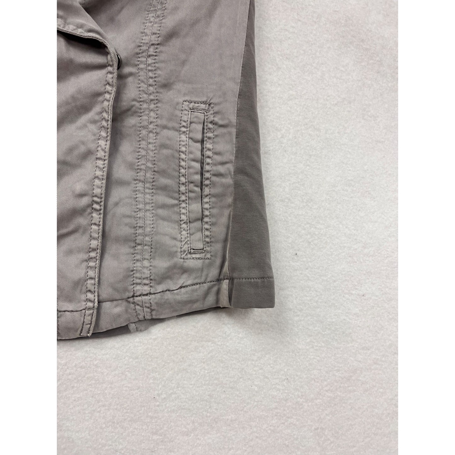 Peyton Jenson Womens Gray Sleeveless Utility Vest Small Lyocell Blend With Pockets #6736