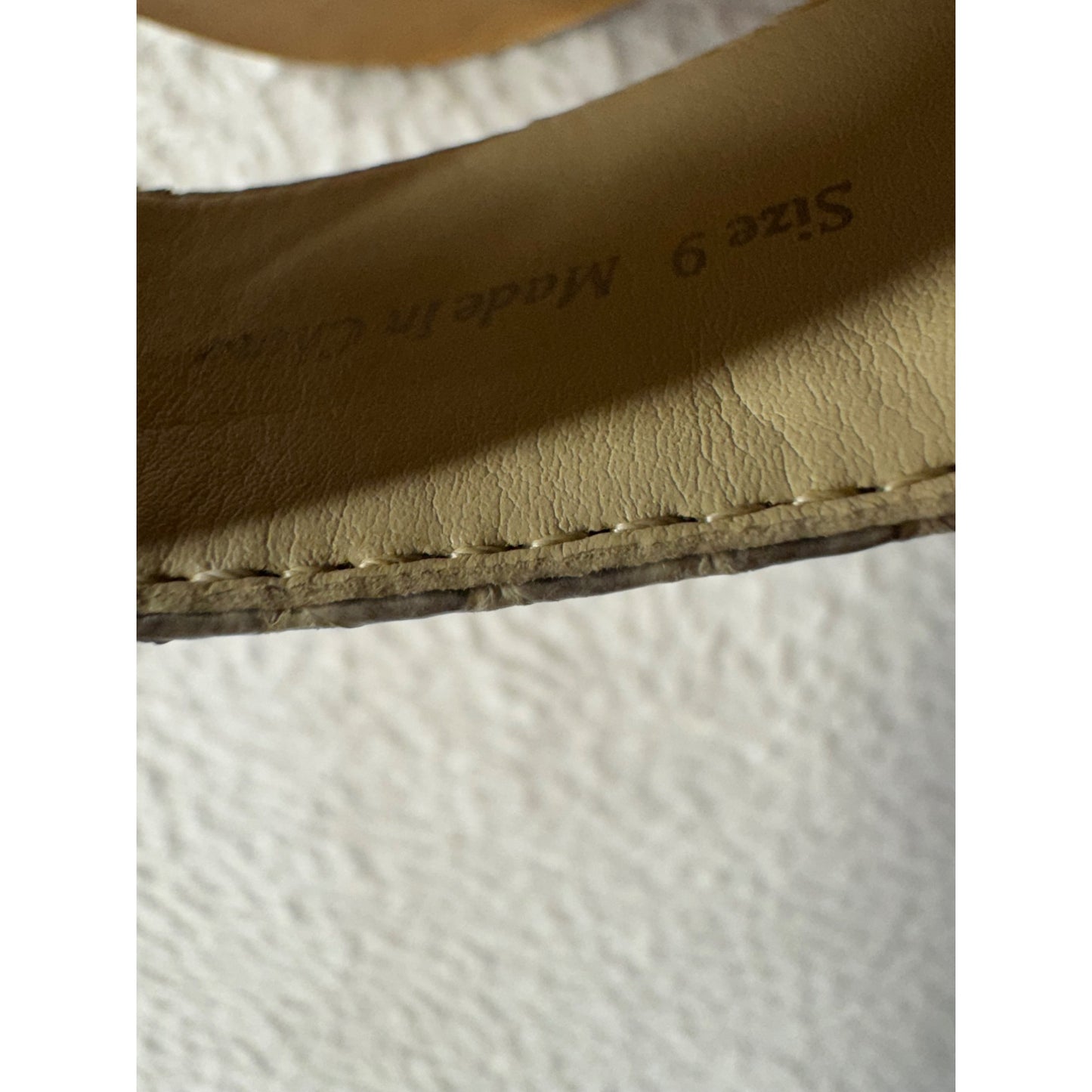 Dolce Vita Womens Tan & Snake Print Sandals With Block Heels Size 8M 9478