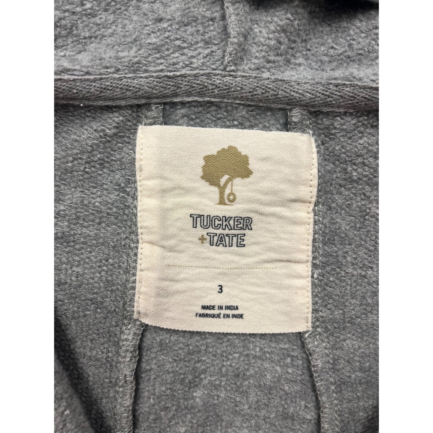 Tucker & Tate Gray Zip-Up Hoodie Jacket 3T For Toddlers #6504