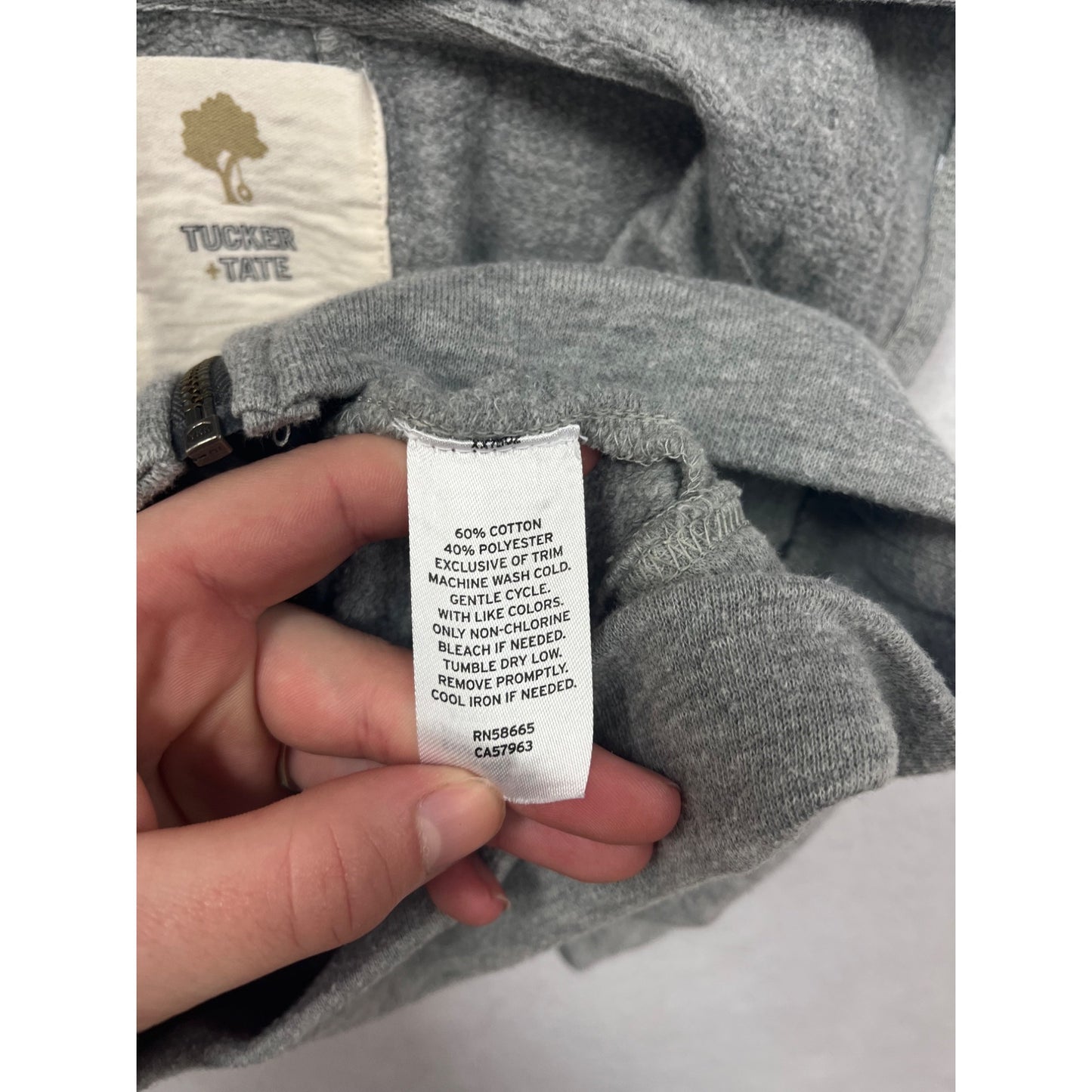 Tucker & Tate Gray Zip-Up Hoodie Jacket 3T For Toddlers #6504